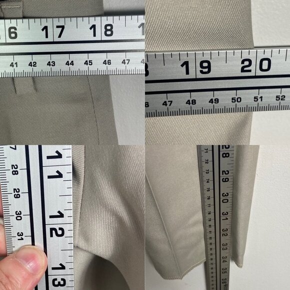 NEW Soul of London Suit Pants Size 35R Simons Formalwear Dress Pants Beige Tan - Picture 11 of 12